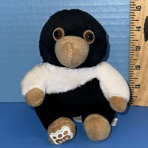 Build A Bear Fantastic Beasts Mini Baby Black White Niffler 6" Plush Dumbledore
